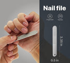 Konovo 5-Piece Nail Clippers Set, Stainless Steel Manicure Set, Travel Nail Grooming Kit for Men & Women, Toenail & Fingernail Clippers