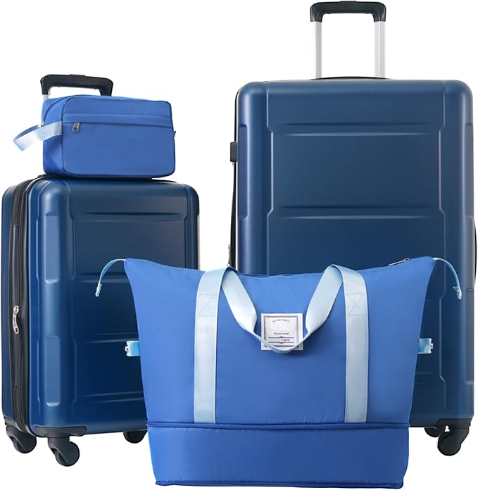 Merax 20/28 Inch Luggage with Bags Suitcase Sets with Spinner Wheels