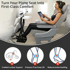 Airplane Foot Rest Hammock for Flight, Adjustable Foot Rest Under Desk, Portable Wide Foot Support for Long Trips & Office, Travel Essentials, Best Airplane Gadgets & Travel Gifts (1 PC)