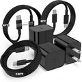 Fast Charger for iPhone 17 16 15 Charger Fast Charging 3Pack, 6+6+10ft USBC to USBC Cable Cord &20W Type C Block for iPhone 17/17 Air/17 Pro Max/17 Pro/16 15 Pro Max/Pro/Plus,iPad Pro/Air/Mini
