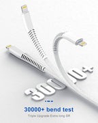 [ Apple MFi Certified ] iPhone Charger 6ft, Long Lightning to USB Cable 6 Feet, Fast Apple Charging Cable Cord 6 Foot for iPhone 14 Pro Max/13 Pro Max/12 Mini/11 Pro/11/XS/XR/8/7/6s/iPad,Air