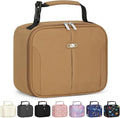 Capolo Insulated Lunch Bag for Kids and Adults, Lunch Box for Men Women, Insulated Reusable Lunch Bag for Work and School, Portable Lunch Box Cooler Bag, Cute Easy to Clean Lunch Tote Meal Bag, khaki