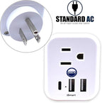 Cruise Approved Power Strip Non Surge Protector for Cruise Ship Multi Plug, 6 Outlets, 2 USB-A, 1 USB-C, & 3 AC Outlet for Carnival, Celebrity, Princess, Norwegian & Major Lines in 2026 & 2027