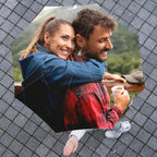 CanvasChamp Custom Umbrella with Photo & Text - Personalized Folding Umbrella for Sun, Rain & Travel