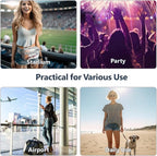 Packism Clear Fanny Pack Stadium Approved - Plus Size 35-51 inches Adjustable Strap Clear Belt Bag for Women Men Transparent Waist Bag for Concerts, Sporting Events, Grey