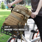 MAGARROW 65" 1.5" Utility Straps with Buckle Adjustable, 4-Pack (Tan (4-PCS))