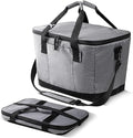 CleverMade Tahoe Collapsible Cooler Bag – Large Portable Cooler Bag for Travel, Foldable Insulated Cooler for Beach, Picnic & Tailgating, Holds Up to 50 Cans, Leakproof Soft Carry Cooler