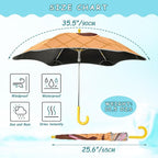 ALAZA Kids Umbrella for Girls Boys UPF 50+ Anti-UV Umbrella for Rain and Sun Age 3-8