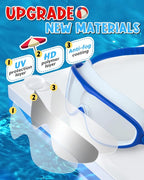 Swim Goggles 2 Pack, Wide View Anti Fog&UV Swimming Goggles for Audlt, No Leak Pool Beach Essentials for Men Women