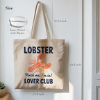 Aesthetic Canvas Tote Bag, Cute Reusable Bags for Women with Inner Pocket