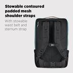 Topo Designs Global Travel Bag – 30L or 40L - Carry-On Compliant Most Airlines, Durable Travel Duffel Bag, Clam Shell Main Pocket, Laptop Sleeve, Backpack, Sling, Luggage (40L / Olive)