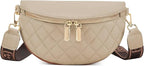 Eslcorri Small Crossbody Sling Bag for Women Trendy - Fanny Packs Leather Chest Belt Bum Bag Anti Theft Purse for Travel