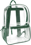 Trail maker Clear Backpack Heavy Duty with Padded Straps, Side Pockets for Kids, Boys, Girls, School, Stadium Approved Events