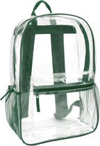 Trail maker Clear Backpack Heavy Duty with Padded Straps, Side Pockets for Kids, Boys, Girls, School, Stadium Approved Events