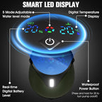 FizZeal Portable Shower for Camping, 8000mAh Rechargeable Portable Camping Shower Pump with 6.6 Gallons Foldable Bucket, 5 Speed & LED Display,Rinse Kit Portable Outdoor Camping Travel Shower Head