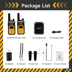 Retevis RB48 Walkie Talkies Long Range,MIL-STD 810H IP67 Waterproof Two Way Radios with Earpiece, Support VOX, Vibration Call, 2000mAh, NOAA, 2 Way Radio for Business(2 Pack)