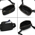 Gitus Belt Bag Fanny Pack Crossbody Bags with Initial Letter Patch Gifts for Wife Older Women Mother Coworker Bridesmaid Anniversary Travel Gifts Beach Gifts (Black-I)