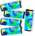 5 Pack Neoprene Luggage Handle Wraps for Suitcase Travel Luggage Tags/Identifiers/Marker/Grips