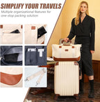 Cosbarn Luggage Sets 5 Piece Suitcases with Wheels, Suitcase Set ABS Hard Case Luggage with TSA Lock Spinner Wheels Durable Travel Luggage