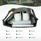 HOLYLUCK Men & Women Outdoor Sport Gym Sack Waterproof Drawstring Backpack Bag (Standard with width webbing, Black Camo-1)