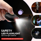 Safe Sound Personal Alarm, 130 dB Loud Siren Song Emergency Security Alarm Keychain with LED Light, Personal Sound Safety Siren for Women, Men, Children, Elderly(Black)