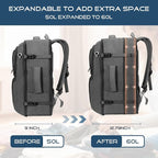Travel Backpack, Extra Large Travel Backpack, TSA 18.4 inch Laptop Bag Flight Approved, Lightweight Business Luggage Bag, Gifts for Men Women, Black