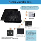 Gel Seat Cushion, for Long Sitting -Double Thick Gel Seat Cushion Breathable Honeycomb Chair Cushion with Non-Slip Cover for Office Chair Car, Wheelchair, Long Trips,Relief Sciatica Pain