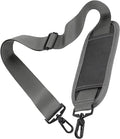 Taygeer Crossbody Strap Replacement, Universal Duffle Messenger Shoulder Bag Strap Detachable Padded Adjustable Belt with Metal Hook Clip for Briefcase Carrier Satchel Laptop Case Duffle Bag, Grey