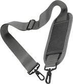 Taygeer Crossbody Strap Replacement, Universal Duffle Messenger Shoulder Bag Strap Detachable Padded Adjustable Belt with Metal Hook Clip for Briefcase Carrier Satchel Laptop Case Duffle Bag, Grey