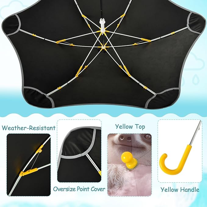 ALAZA Kids Umbrella for Girls Boys UPF 50+ Anti-UV Umbrella for Rain and Sun Age 3-8