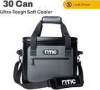 RTIC Ultra-Tough Soft Cooler 30 Can, Insulated Bag Portable Ice Chest Box for Lunch, Beach, Drink, Beverage, Travel, Camping, Picnic, Car, Trips, Floating Cooler Leak-Proof with Zipper