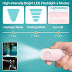 Hion Personal Safety Alarm for Women, Rechargeable 130dB Self Defense Alarm Keychain with LED Flashlight, Emergency Safe Sound Security for Children Elderly College Girls Men, Pink