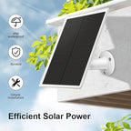 Solar Panel Charger for Arlo Essential 2K Outdoor(2nd Gen)/Essential XL Camera(2nd Gen)/Essential Spotlight, 5V 6W Continuously Charging, 9.8ft Cable, Weatherproof (2Pack)