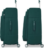 Samsonite UpLIFT Lightweight Medium Checked Softside Luggage with Spinner Wheels - Expandable - Airline-Approved, Polyester Soft Suitcase for Ultra Light Travel - Emerald Green