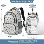 rickyh style School Backpack Travel Bag for Men & Women Lightweight College Back Pack with Laptop Compartmen