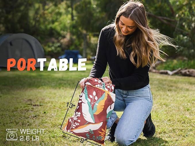 WEKAPO Inflatable Couch Air Lounger Chair - Camping & Beach Accessories, Portable Blow up Sofa for Hiking, Lawn, Indoor/Outdoor Movies & Music Festivals. Lightweight and Easy to Set Up Air Hammock