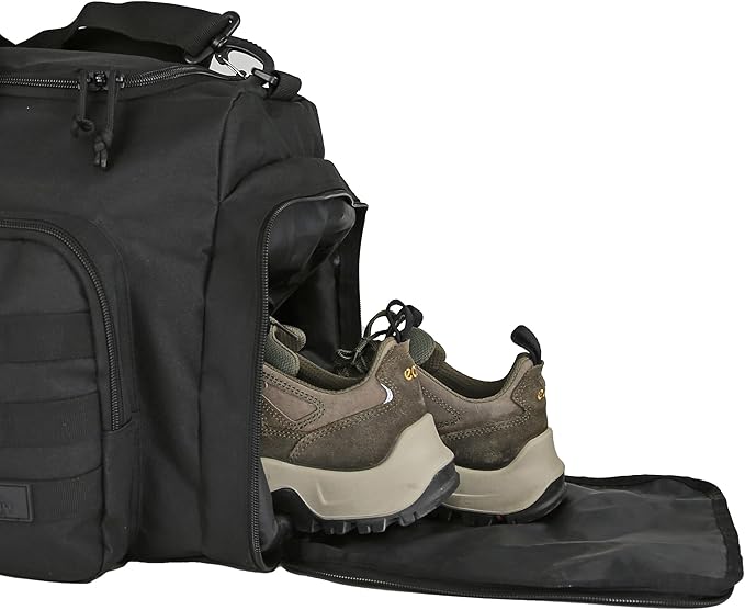 APRILBAY Super Quality 60L Large Duffel Travel Bag Luggage Foldable Bag Cargo Sport Gear Equipment Skiing Hardware Bag Heavy Duty& Durable(Black)