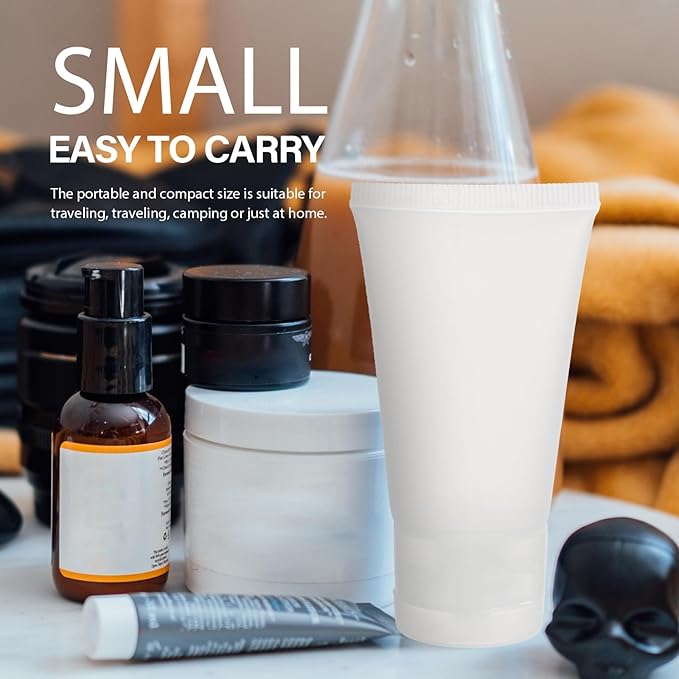 12pcs 30ml Refillable Squeeze Tube Bottles Matte Flip Cap Travel Dispenser Containers for Cosmetics and Lotion Toiletries