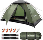 Backpacking Tent for Camping 1-5 Person Hiking Ultralight Tent for Waterproof Windproof Outdoor Two Doors Tents Easy Quick Setup Lightweight Instant Tents