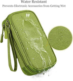 Electronic Organizer Travel Cable Accessories Bag, Electronic Organizer Case, Electronic Accessories Organizer Bag for Power Bank, Charging Cords, Chargers, Mouse, USB Cable, Earphones (Green)