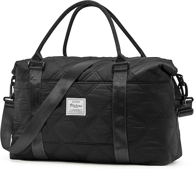 HYC00 Travel Duffel Bag,Carry-on Overnight Weekender Bags for Women,Sports Tote Gym Bag with Wet Pocket