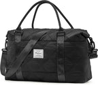 HYC00 Travel Duffel Bag,Carry-on Overnight Weekender Bags for Women,Sports Tote Gym Bag with Wet Pocket