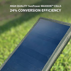 ELECOM NESTOUT 15000mAh Outdoor Power Bank + 4-Panel Solar Panel Charger + Flash-1 LED Flash Light Panel 1000 Lumen - Beige
