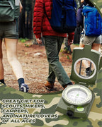 Sportneer Compass: Accurate Durable Lightweight Orienteering Compass with Strap and Carrying Case, Glow in The Dark Waterproof Hiking Essentials for Camping Backpacking, Best Survival Gifts for Kids