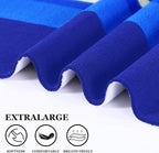 Genovega 2 Packs Oversized Beach Towel Set Extra Large Big XL Pool Camping Swim Clearance Towels 36x72 Soft Blanket Cruise Essentials Accessories Must Haves Vacation Necessities Adult Stripe Dolphins
