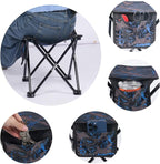 VOLIXOD 2 Pack Folding Portable Camping Stool for Adults, Lightweight Collapsible Stool for Outdoor Footrest Fishing Hiking Gardening and Beach with Carry Bag(400 LBS Capacity)