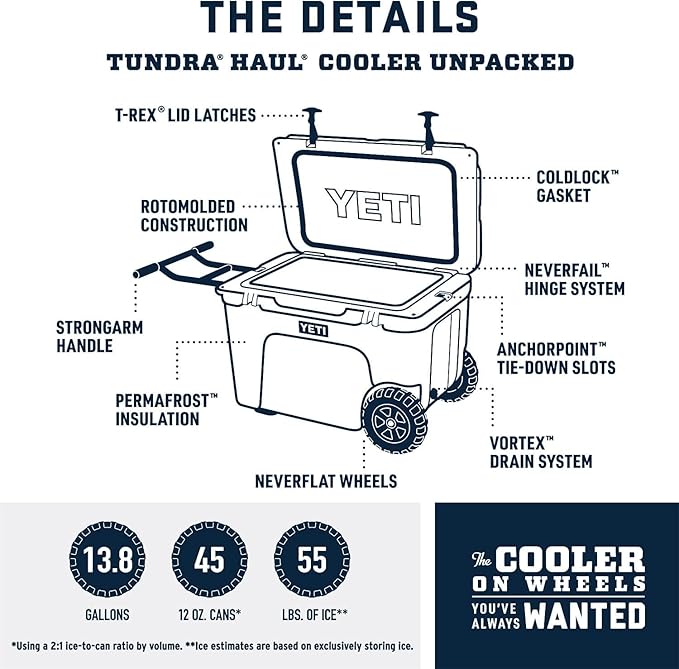 YETI Tundra Haul Portable Wheeled Cooler