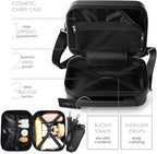 22 Inch Carry On Luggage 22x14x9 Airline Approved, Carry On Suitcase with Wheels, Hard-shell Carry-on Luggage, Black Small Suitcase, Hardside Luggage Carry On with Cosmetic Carry On Bag