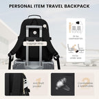 LOVEVOOK Lunch Backpack with Lunch Compartment,17 Inch Laptop Work Travel Insulated Cooler Backpack Purse,Waterproof College Teacher Lunch Bag Box with Tumbler Holder,Gift for Men Women,Leopard print