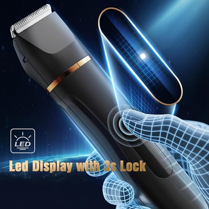 Electric Body Hair Removal Epilators for Men & Women,Waterproof Foil Shaver Razor Trimmer for Facial,Arms,Back,Legs,Chest & Groin,Wet/Dry Painless Groomer with Ceramic Blade,Travel Gift for Him,Black